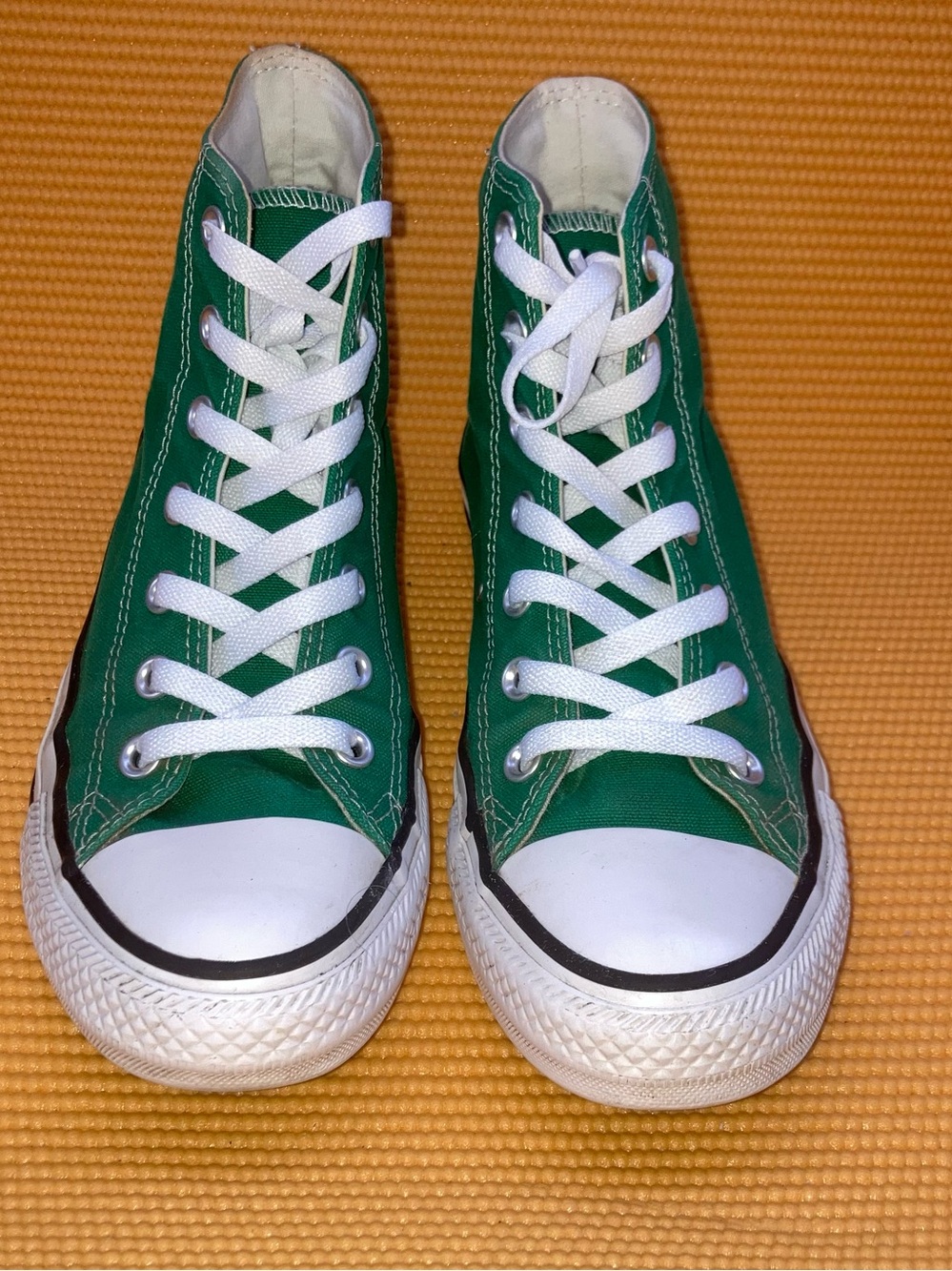 Green High-Top Converse All Star Canvas Sneakers for Women size 9 - Picture 2 of 8